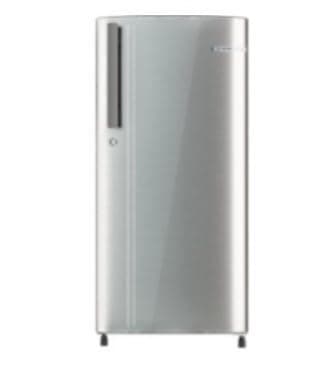 Bosch Series 2 Single Door Refrigerator with Inverter Compressor, Toughened Glass Shelves, Blue, 166 L