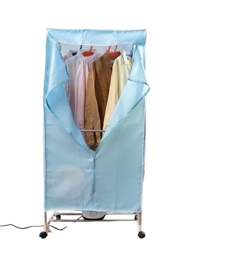1000W Electric Clothes Dryer | 360° Hot Air Circulation | Double Layer Stainless Steel Rack | 180 Min Timer | Portable, Easy Assembly Laundry Dryer