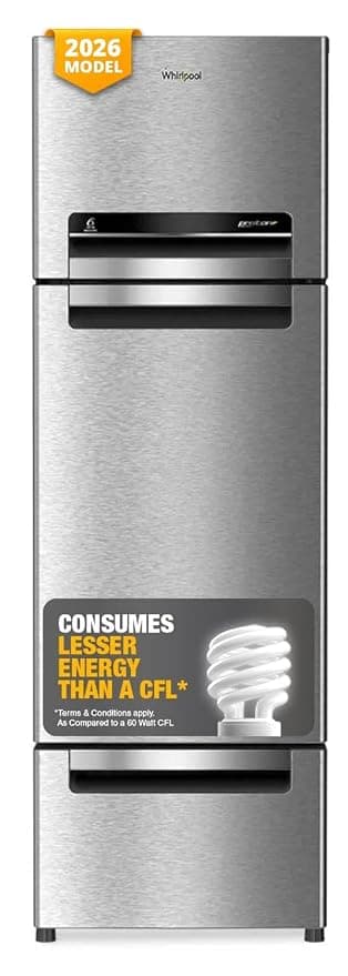 Whirlpool 270 L (Gross Capacity 300L) Frost Free Triple-Door Refrigerator (FP 313D PROTTON ROY ALPHA STEEL (Z)