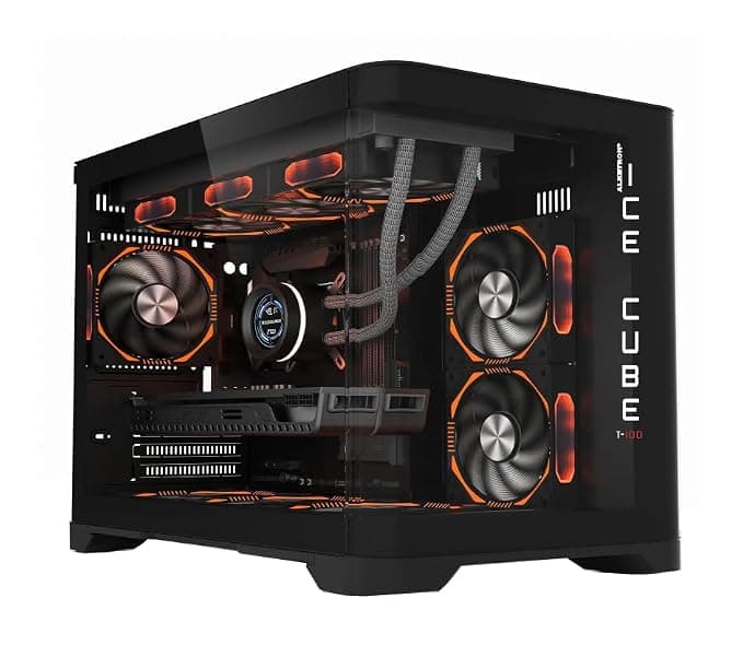ALKETRONIcecube T100 Competition Gaming PC - i9core 14th Gen (Raptor Lake Refresh) with RTX5050(8GB) Dedicated Graphics (Ready to use DDR4 Desktop Computer - Competition Edition)