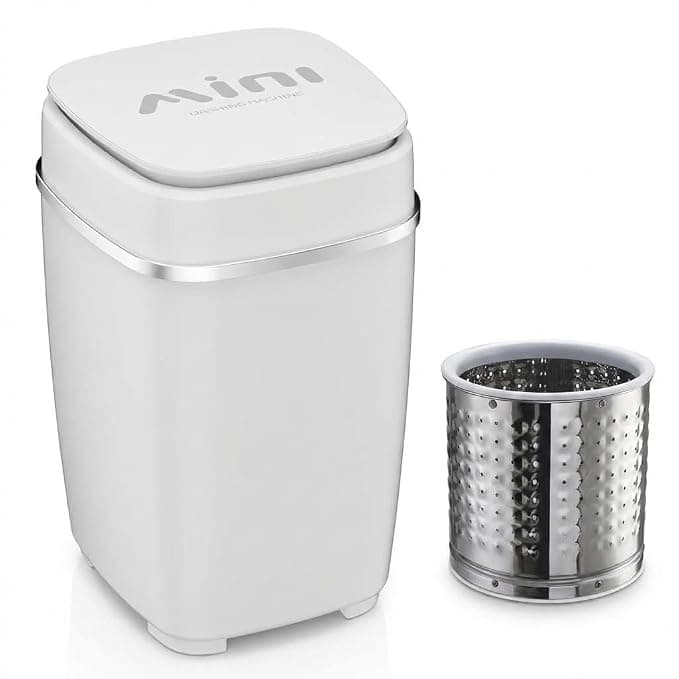 Top Loading New Washing Machine || Steel Drum Portable Washing Machine with Anti Bacterial Function of Blue UV Light Rotary Controller for Compact Laundry || Washing Underwear Baby Clothes