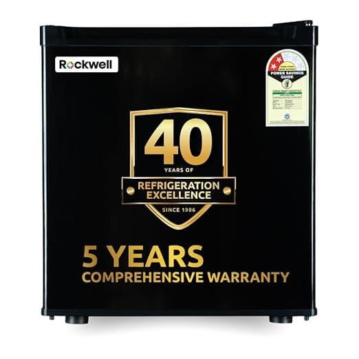 ROCKWELL 47L Mini Refrigerator with Freezer, 2 Star, 5 Year Warranty