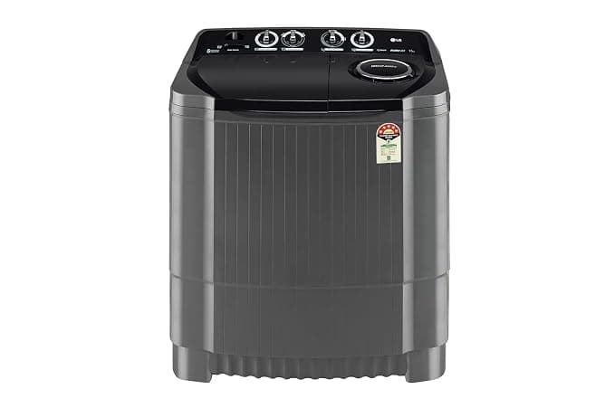 LG 9.5Kg 5 Star Semi Automatic Top Load Washing Machine,(Roller Jet Pulsator + Soak, Rat Away, Middle Black,P9555SKAZ)