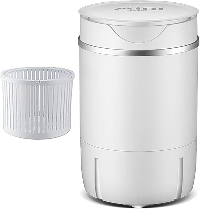 Latest Mini Washing Machine || Single Tub Portable Washing Machine with Anti Bacterial Function of Blue UV Light Rotary Controller for Compact Laundry || Washing Underwear Baby Clothes
