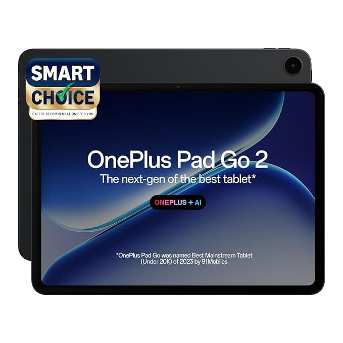 OnePlus Pad Go 2, [Smartchoice], 8GB+256GB, 2.8K 120Hz, 5G Tablet, Shadow Black, AI