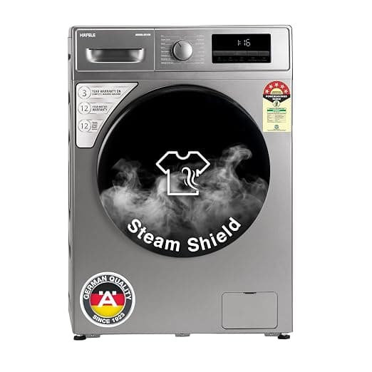 HAFELE AMARA 8 kg 5 Star, Premium Fully Automatic Front-Load washing machine engineered using German technology, comes with Steam Shield and Hexa Wash Design