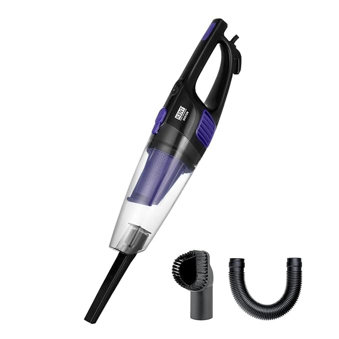KENT Duster Vacuum Cleaner 600 W with HEPA Filter and Cyclone 5 Technology | Bagless Design | High Suction Power >16 Kpa | Ideal for Curtain,Carpet,Sofa and Car | Purple & Black