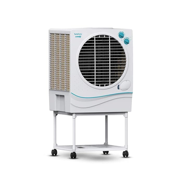 Symphony Jumbo 70 Desert Air Cooler | Powerful Fan | 5 Star Rated | Auto Louver Movement | Large Cooling Pad Area | CFD Technology for Uniform Cooling | 3-Year Warranty
