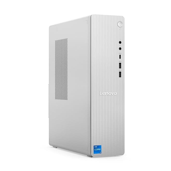Lenovo IdeaCentre Tower 13th Gen Core i3-13100 (8GB RAM/512GB SSD/Integrated Intel UHD Graphics/Windows 11/WiFi 6/Bluetooth 5.2/USB Calliope Keyboard & Mouse/Grey), 90XS005NIN