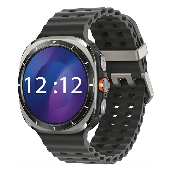 Samsung Galaxy Watch Ultra 2025 (47mm, LTE, Titanium Silver)| Upto 100h Battery| 3nm Processor| Dual GPS| Quick Button/Siren| Sapphire Glass| 10ATM and IP68| BP and ECG Monitor| Energy Score and Ages