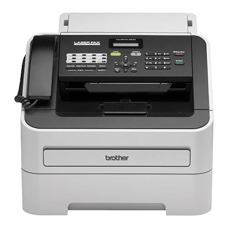 Brother FAX-2840 High Speed Mono Laser Fax Machine, White