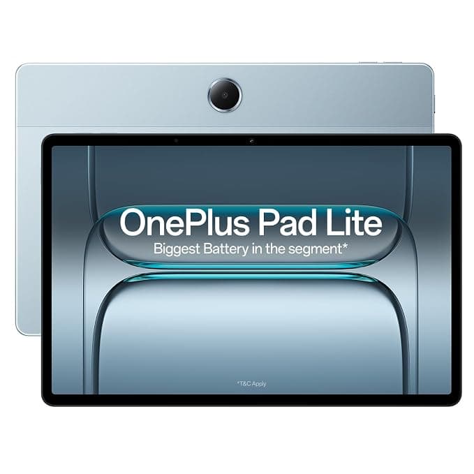 OnePlus,Pad Lite, 11-inch (27.94 CM CM), LCD, 8GB RAM, 128GB ROM, WiFi + LTE, Quad Speakers, 9340mAh Battery, Aero Blue, Not AI Enabled