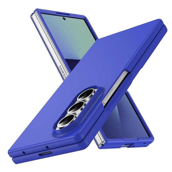 Galaxy Z Fold 7 5G Case, Shockproof, Thin Cover, Lightweight, For Galaxy Z Fold 7 5G, Hard PC Material, Compatible with Galaxy Z Fold 7, Mobile Phone Case, Blue 8-Z Fold 7-05