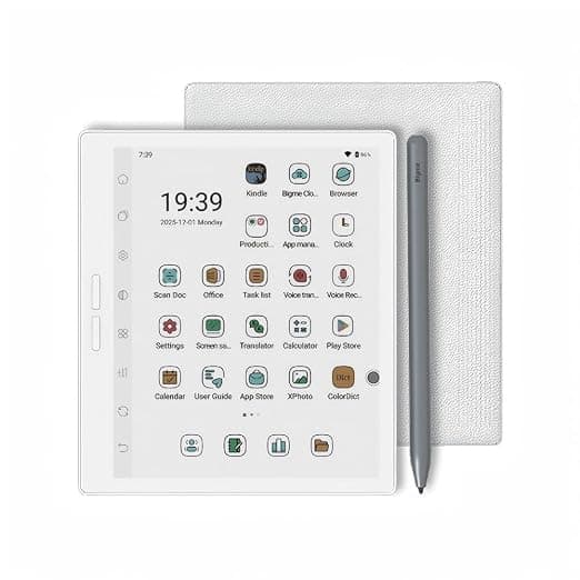 Bigme B751C S Ebook Reader, 4GB+64GB Color Android 14 OS ePaper Tablet, White