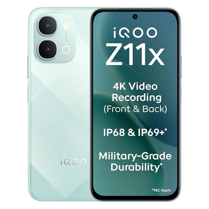 iQOO Z11x 5G (Prismatic Green, 8GB RAM, 128 GB Storage)