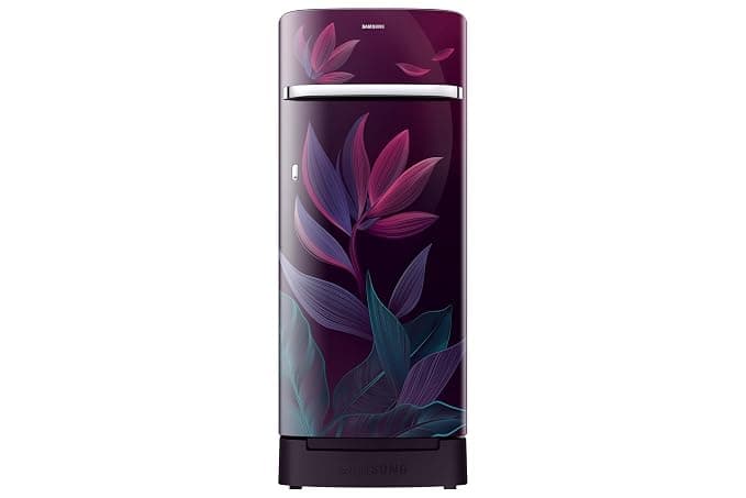 Samsung 215 L, 5 Star, Digital Inverter, Direct-Cool Single Door Refrigerator (RR23H2H359R/HL, Paradise Bloom Red, Base Stand Drawer, Single Touch Defrost, 2026 Model)