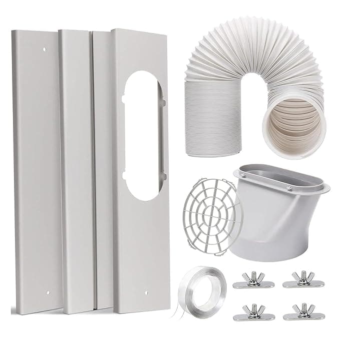 Portable Air Conditioner Window Kit Easy Install High Performance Adjustable Style E