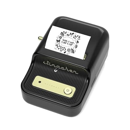 BEEBIRD B21 Bluetooth Thermal Label Printer - 2 Inch Small Portable Label Maker, Barcode, Mini Stickers, Bill, Receipt Printing Machine for Home, Office, and Business Use