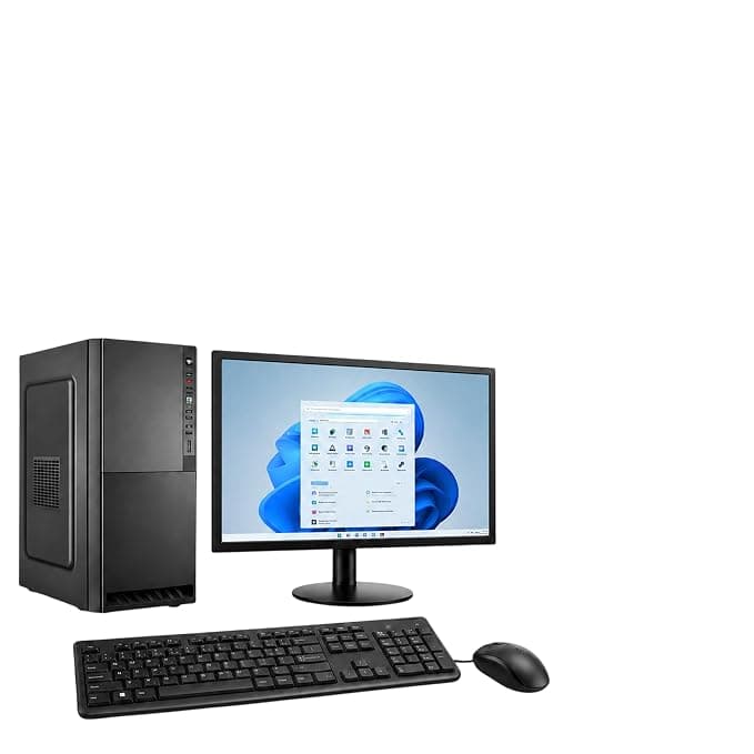Core i5 Desktop Computer Set with 8GB RAM, 128GB SSD, 500GB HDD, 19 Inch Monitor, Keyboard & Mouse