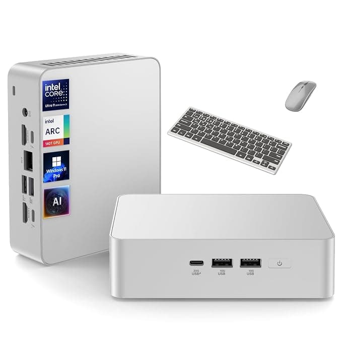 ASUS NUC 15 Pro Plus Mini Computer, Intel Series 2 Core Ultra 9 285H, 32GB DDR5 RAM, 2TB PCIe SSD, Win 11 Pro, Intel Arc 140T GPU, Thunderbolt 4, WiFi 7, BT 5.4, Toolless Aluminum Chassis, VESA Mount