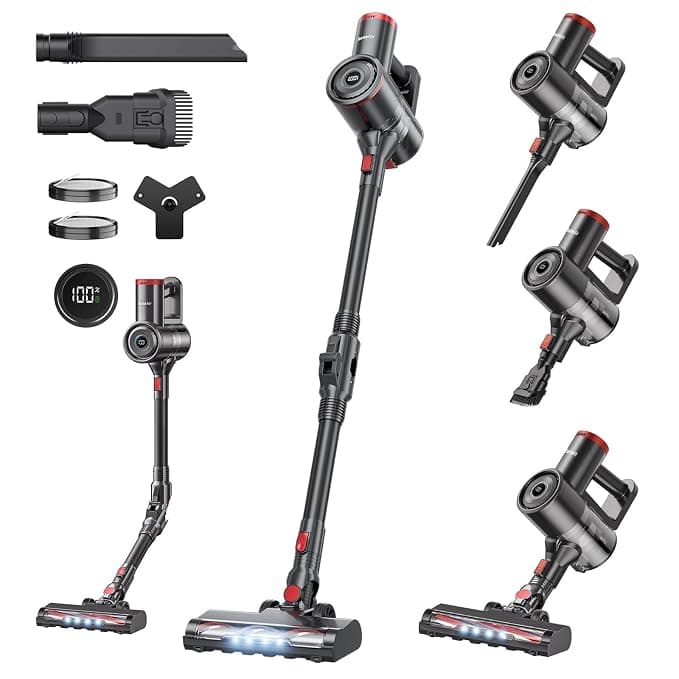 RONEAIR Cordless Vacuum Cleaner with Bendable Wand Self-Standing