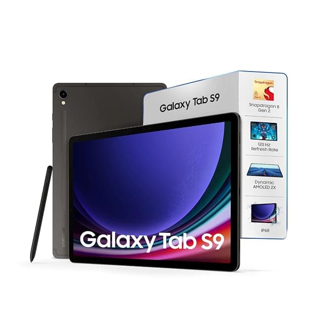 Samsung Galaxy Tab S9, 11-inch (27.81 CM), Dynamic AMOLED 2X Display, 8GB RAM, 128GB ROM, Wi-Fi, Quad Speakers, S Pen, Gray, Not AI Enabled