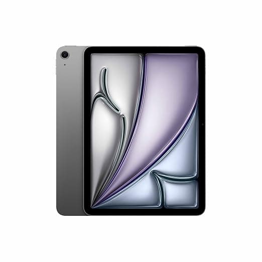 Apple iPad Air 27.59 cm (11″) (M4): Liquid Retina Display, 128 GB, 12MP Front/Back Camera, Wi-Fi 7 with Apple N1, Touch ID, All-Day Battery Life — Space Gray