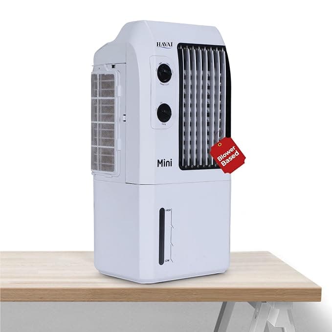 Havai Mini Table Cooler, White, 9 Litre Tank Capacity