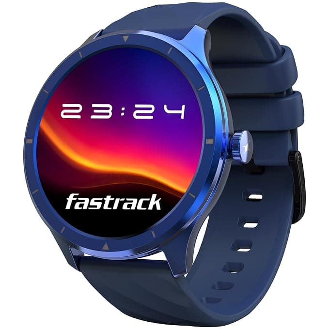 Fastrack FR2 Smart Watch, 1.38" UltraVU HD Display, Blazing Fast UI, Working Crown, AI Voice Assistant, IP68 Water & Dust Resistant, Health Suite, BT Calling, Smartwatch for Men & Women (Blue)