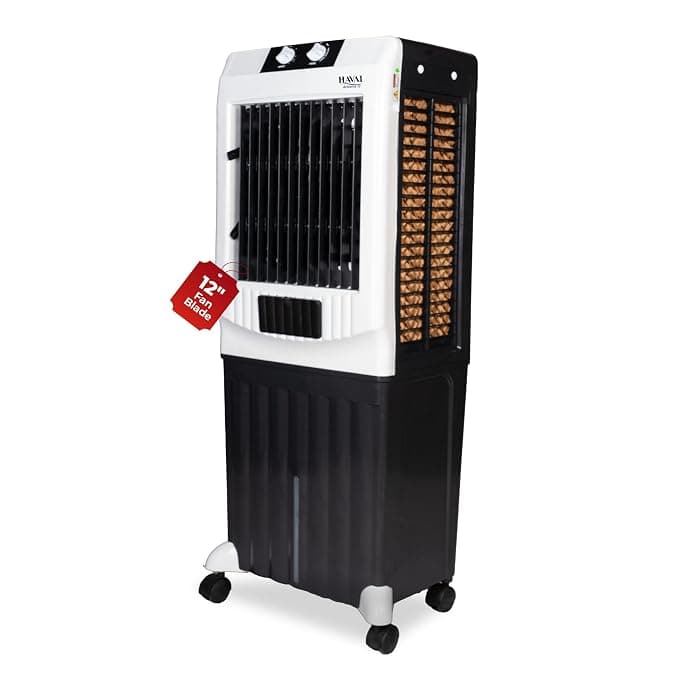 Havai Arizona 12 Personal Air Cooler | 60L | 12" | Black & White