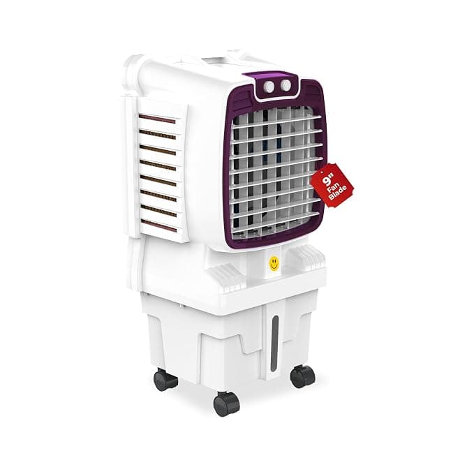 Havai Arizona 9 Mini Personal Air Cooler | India’s First 9-Inch Blade Cooler | 2600 RPM | 5 Ft Air Throw | 3-Side Honeycomb | 12L Tank | Motorised Louvers | 80W | Ideal for 50 Sq Ft