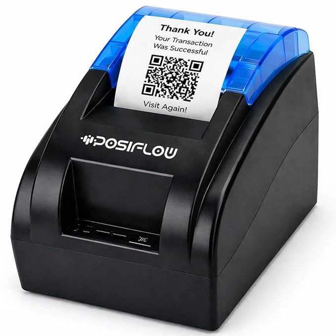 58mm Thermal Receipt Printer KP206 | USB+ BT | Fast Billing Printer for Restaurant, Retail, POS, Kiosks (PSFKP206-(U+BT) 58 mm)