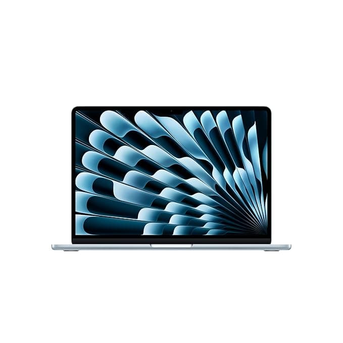 Apple 2026 MacBook Air 13″ Laptop with M5 chip: AI and Apple Intelligence, 34.46 cm (13.6″) Liquid Retina Display, 24GB Unified Memory, 1TB SSD Storage, 12MP Center Stage Camera, Touch ID; Sky Blue