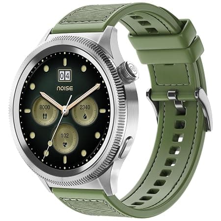 Noise Halo 2 Limited Edition Smart Watch 1st Ever Functional Rotating Dial (Axe-Cut Bezel), 1.43" AMOLED, Stainless Steel Build, Custom Transition Effects, BT Calling, Health Suite (Jade Alloy)