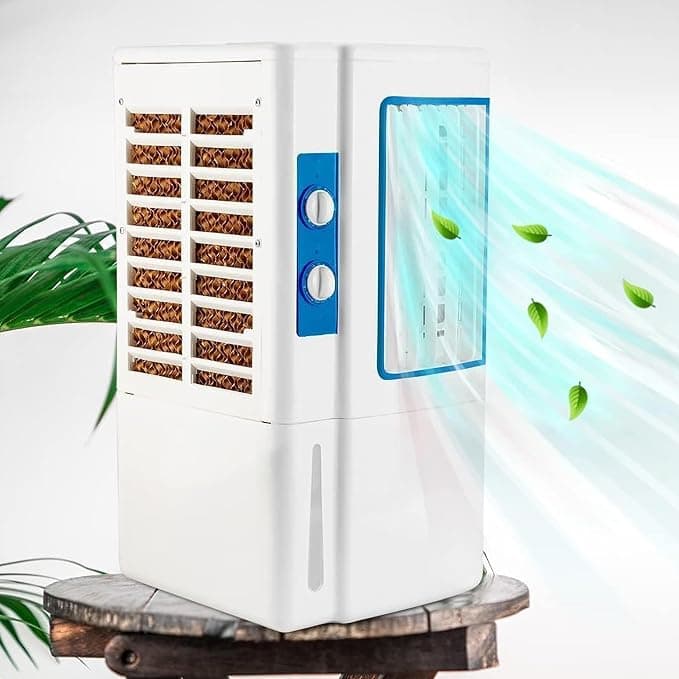 15L Personal Air Cooler with Anti Bacterial Honeycomb Pads, 3rd Turbo Fan, Powerful Air Throw with Auto Swing and 3-Speed Control with Low Power Consumption - White (SPITI 15L)