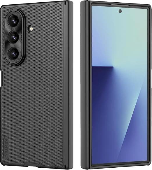 Nillkin for Samsung Galaxy Z Fold 7 Case, Fold 7 Case with Hinge Protection, TPU+PC Dual Protection, Frosted Matte Texture, [Not Magnetic] Slim Fit Protective Phone Case for Galaxy Z Fold 7 - Black