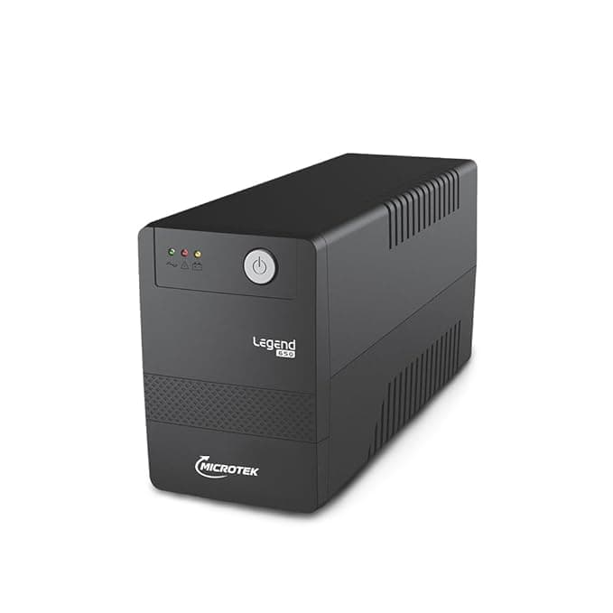 Microtek Legend 650 Line Interactive UPS 650VA/360W, Micro Processor Based UPS System, an Ideal Power Backup & Protection for Desktop PC & Home Office with 2 Years on Electronics and 1 year on Battery