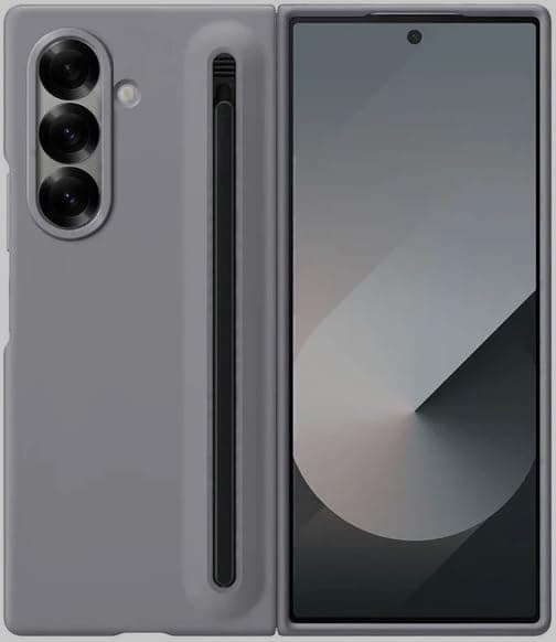AEETZ Ultra Hybrid Case/Cover for Samsung Galaxy Z Fold 7 5g| Silicone Protective Back Cover for Samsung Galaxy Z Fold7 5g | Slim Styus Pen, Anti Slip fold 7 Case (Gray)