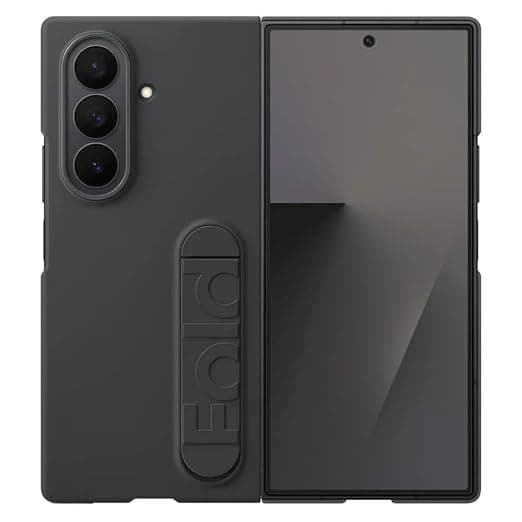 Melomon Ultra Hybrid Premium Compatibe with Galaxy Z Fold 7 (2025) Case/Cover with Kickstand & Protection | Og Silicone Stand Case Shockproof Whole Body Case | Protective Back Cover (Black)