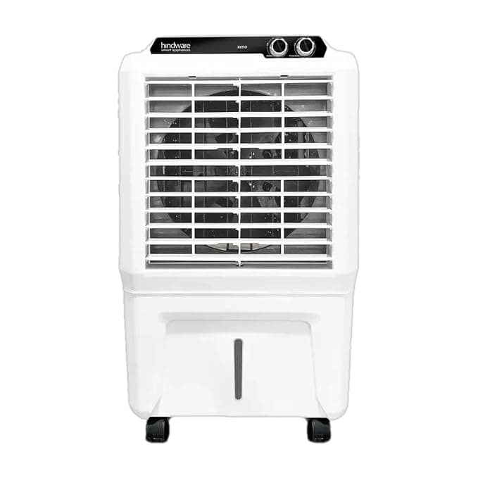 Hindware Smart Appliances Xeno 45L Personal Air cooler | Anti-Bacterial Protection and Inverter Compatible | 13 Inc. Fan Blade (White & Black)