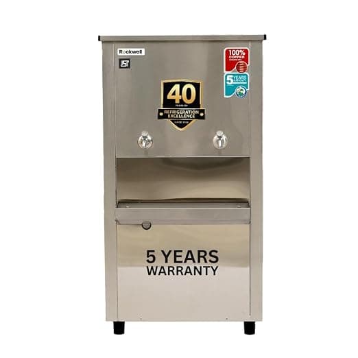 Rockwell 120L Stainless Steel Water Cooler, 2 Faucets