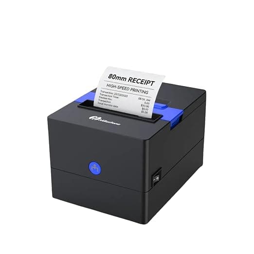 P80I 80mm 3 inch USB+LAN+Cash Drawer with Auto Cutter Advanced Thermal Receipt Printer for Restuarant, Shops (P80I)