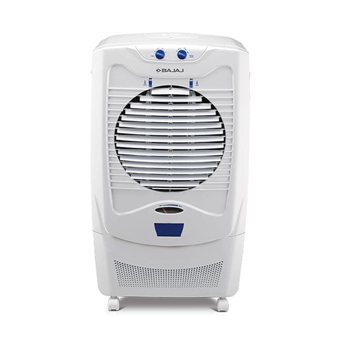 Bajaj DC 55 DLX 54 Litre Desert Air Cooler For Home | 70-Feet Powerful Air Throw | 3-Speed Control | Cooler For Room | 3 Yrs Warranty (1 Yr Standard + 2 Yrs Extended Warranty)【White】