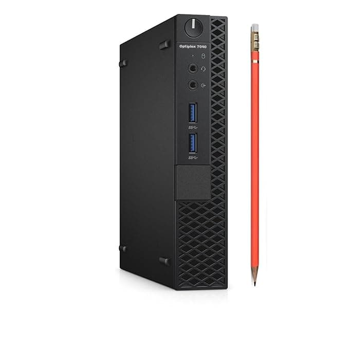 TECHSUPPORT Desktop Tiny Pc (Córe i3-7Th Gᥱn,8 Gb Ddr4 Ram,256 Gb Ssd Nvme,WiFi,Windows 11 pro,Ms Office 2021, Hd Graphics,USB,Dp,Hdmi) Black Mini pc||1 Year On-Site Warranty