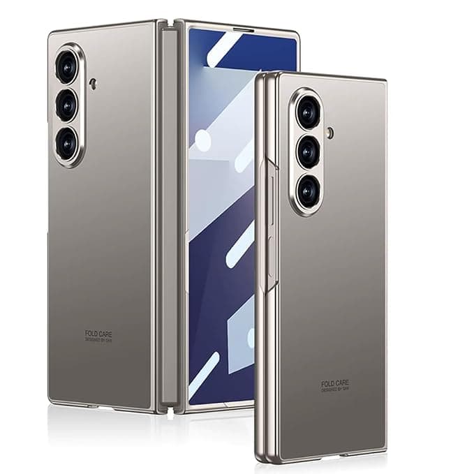 Flipkit Ultra Hybrid Premium Modern Frosted Glass Case for Samsung Galaxy Z Fold 7 Case/Cover | Dual-Layer Matte Finish Cover with Front Screen Protector & Durable Protection (Titan Grey)