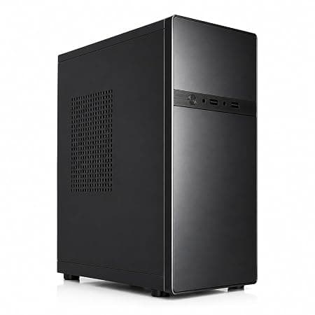 Assembled Desktop CPU with Intel Core i5-3470 3rd Gen 3.20Ghz II 4GB Ram ddr3 II 128GB SSD II HDMI VGA Ports II WIFI II Win 10 Pro II MS Office, Black