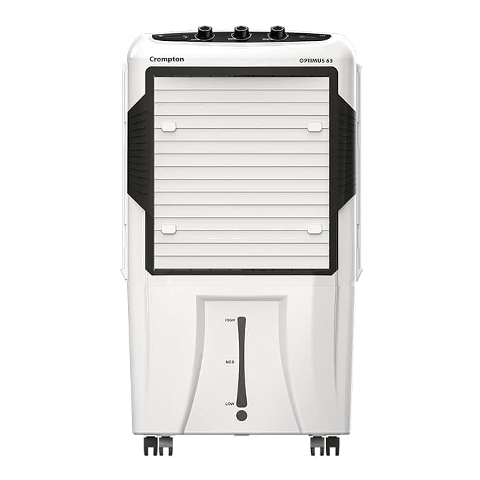 Crompton Optimus 65 Litres Desert Air Cooler for home | Large & Easy Clean Ice Chamber | High Density Honeycomb Pads | Everlast Pump | Humidity Control