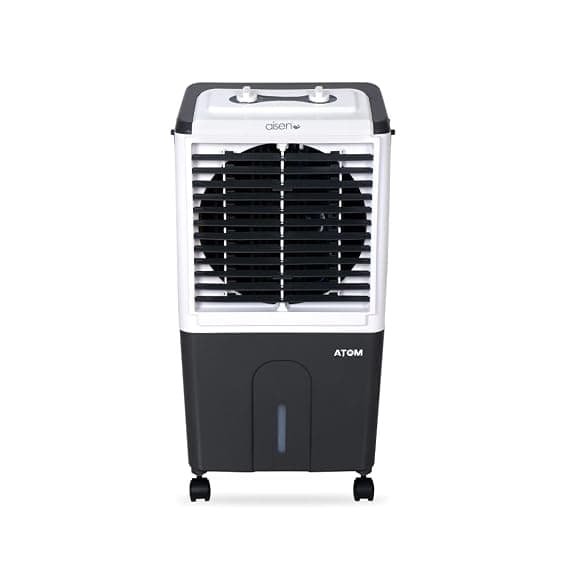 AISEN A50DMH480 ATOM 50L Desert Air Cooler for home | Powerful Air Delivery| 3 Side Honeycomb Pads | Multi Directional Castor Wheels | Grey