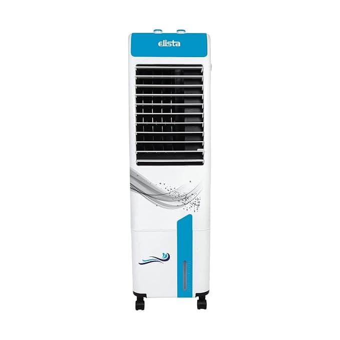 Elista COZY COOL 30,30 L Personal Tower Air Cooler with Honeycomb Pads, Powerful Air Throw of 28 Ft