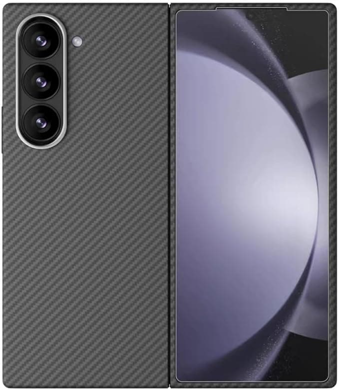 Compatible with Galaxy Z Fold 7 Case, Aramid Fiber, Premium 2 Films, Carbon Feel, Ultra Thin, Ultra Lightweight, Popular